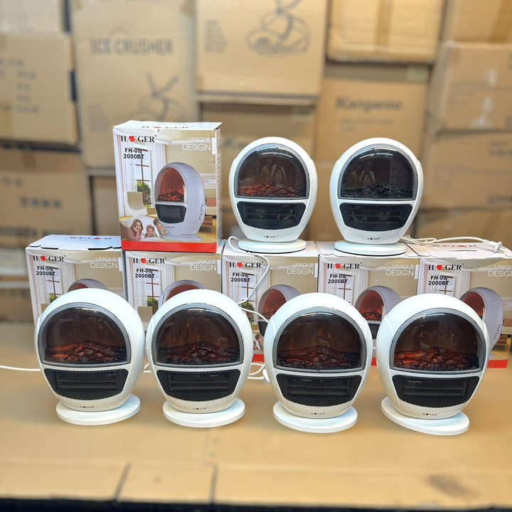 3D Simulation Flame Electric Fan Heater - High Quality China Lot Import - Khyber Imports