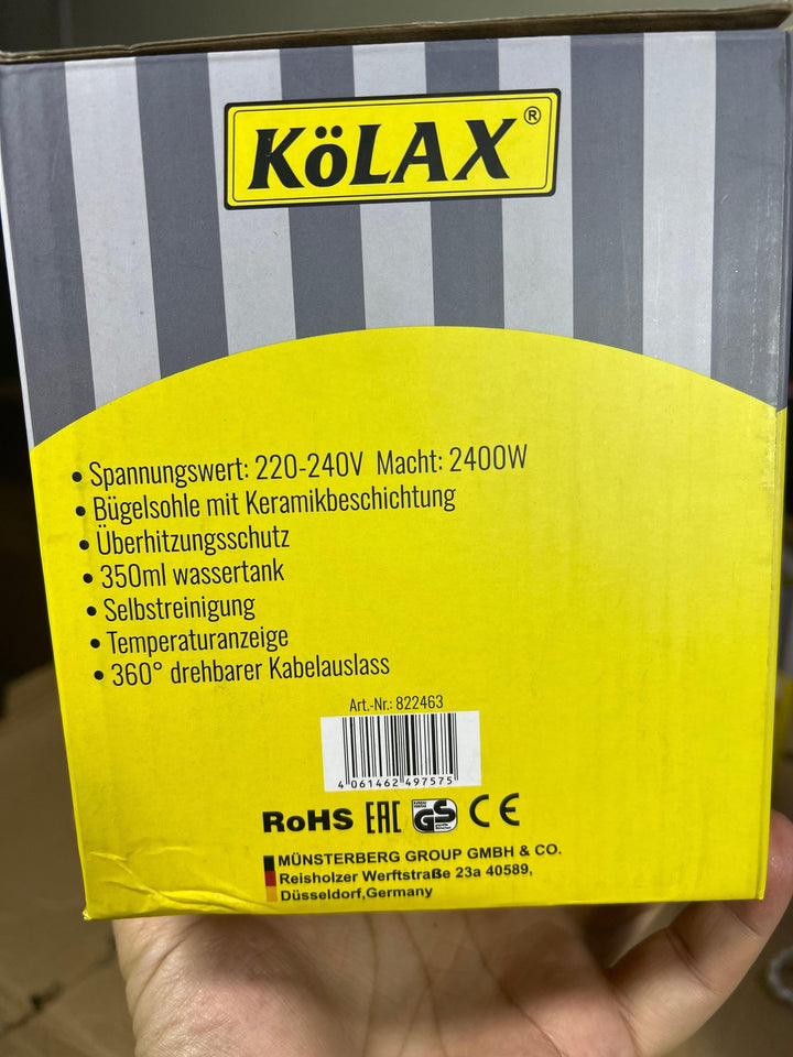 German Brand Kolax steam iron - Khyber Imports