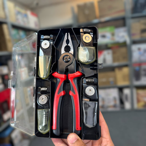 5 Pieces Exchangeable Plier Set