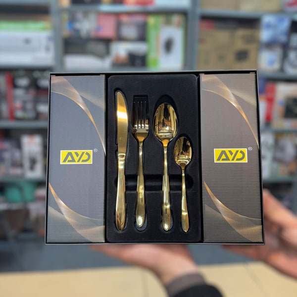 AYD Golden Cutlery Set
